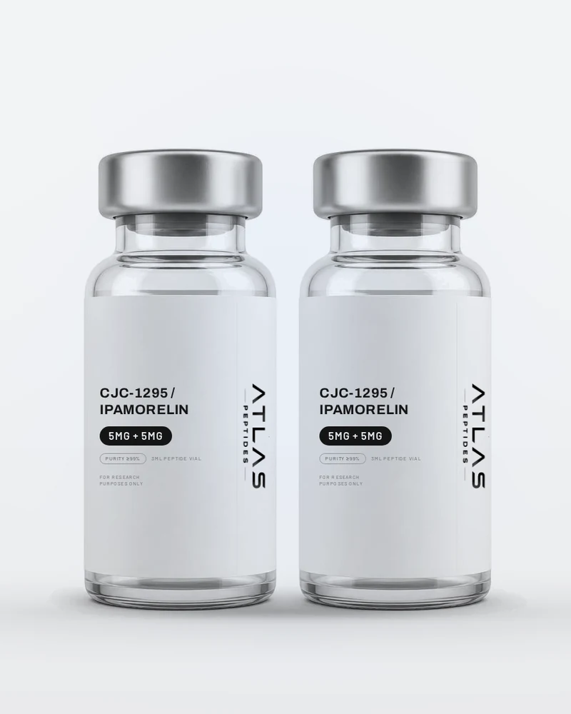 CJC-1295 (no DAC) / Ipamorelin 5 mg + 5 mg research vial, Atlas Peptides