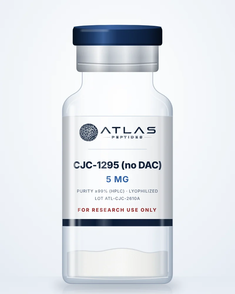 CJC-1295 (no DAC) 5 mg research vial, Atlas Peptides