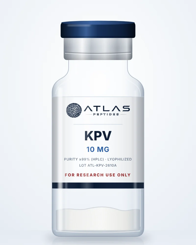 KPV 10 mg research vial, Atlas Peptides