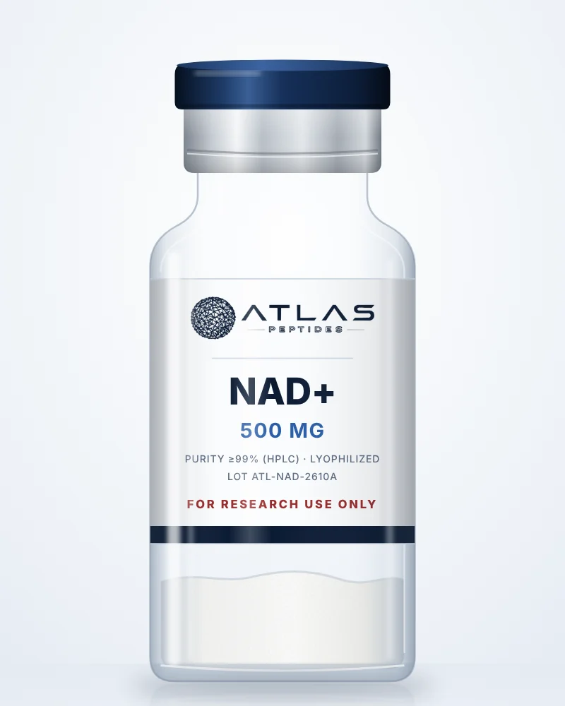 NAD+ 500 mg research vial, Atlas Peptides