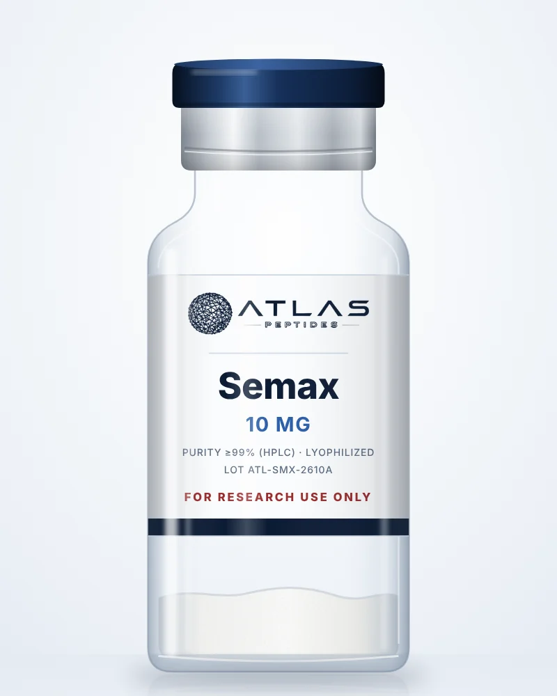 Semax 10 mg research vial, Atlas Peptides